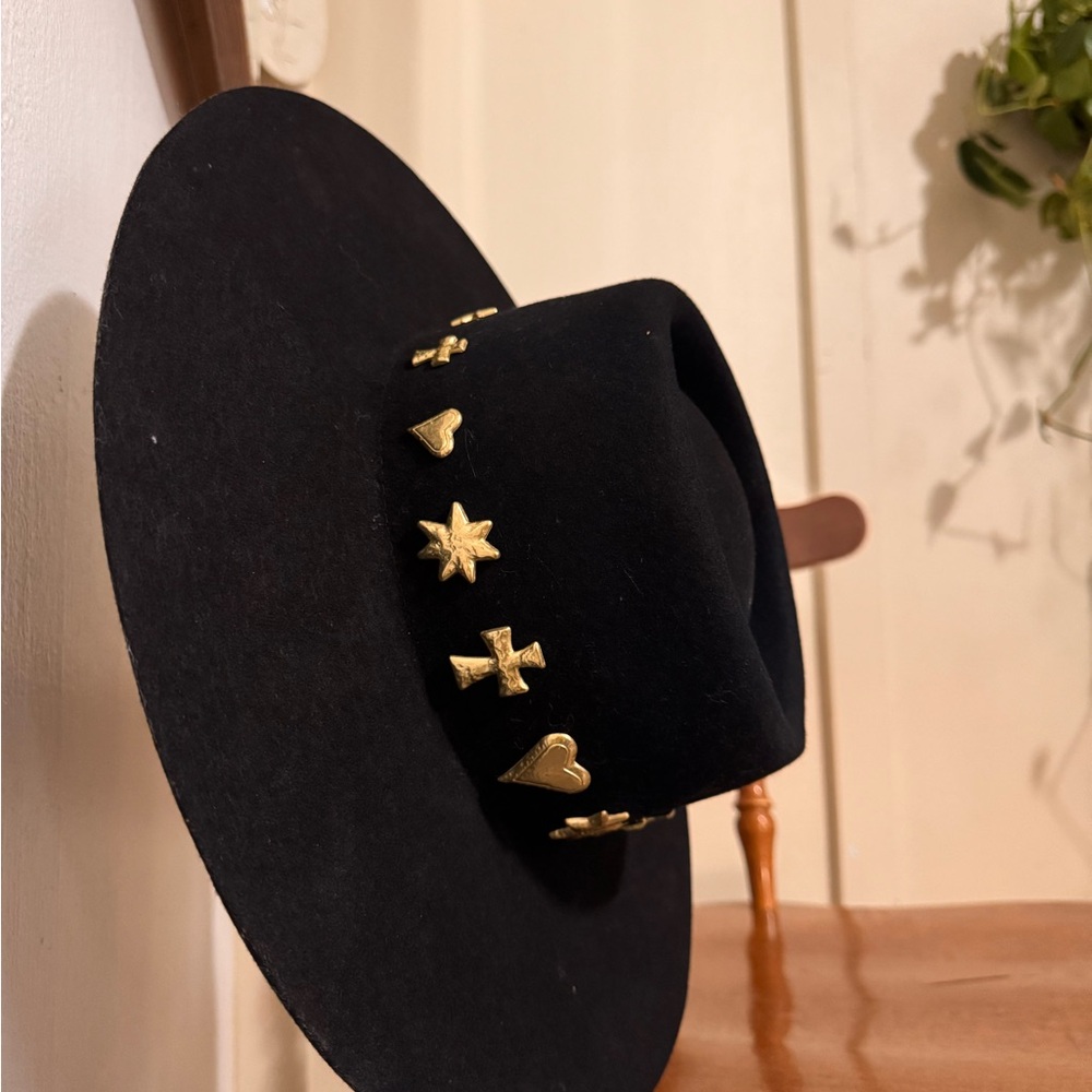 Lack Of Color Black Wool Hat